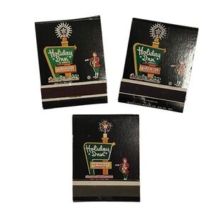 Holiday Inn Beaver Falls Indiana Uniontown PA Vintage Matchbook Lot of 3